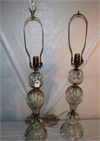 PR OF ZIMMERMAN WHITE PAPERWEIGHT LAMP BASES