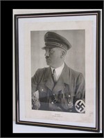 ORIGINAL 1936 HITLER PICTURE IN FRAME 14" X 11"