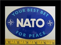 1972 NATO STICKER