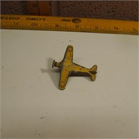 Early Toy Metal Airplane by Barclay