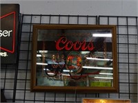 COORS LIT BAR MIRROR SIGN