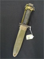 U.S. IMPERIAL M7 BAYONET AND SCABBARD