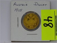 1915 AUSTRIA DUCAT GOLD COIN - BU