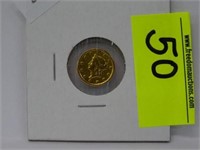 1853 U.S. $1 GOLD COIN