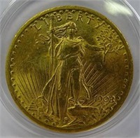 1908 U.S. $20 GOLD COIN