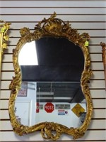 ANTIQUE GILT WALL MIRROR