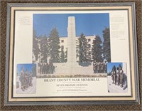 Brant County War Memorial Framed Print