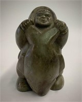 Inuit Soapstone "Man with Whale"