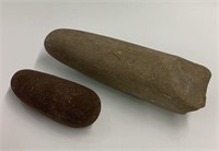 Pair of Dug Native Stone Artifacts