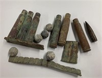 Dug Artifacts Musket Balls-Shrapnel and Cartridges