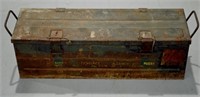 World War II Mine With Fuzes Metal Carrying Case