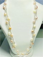 Fresh Water Pearl Bracelet & Necklace Set JC