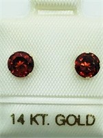 14K Garnet Earrings JC