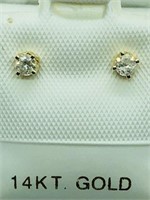 14K Diamond Earrings JC