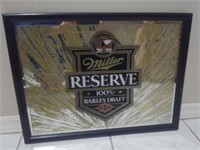 Miller Reserve 100% Barley Draft Beer Mirror
