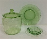 Unusual Green Depression Glass K8C