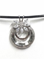 Sterling Silver CubicZirconia Pendant Necklace YJC