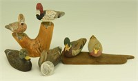 Selection of miniature decoys by Ira James