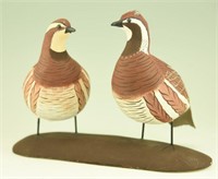 Pair of full body hand carved standing Bob