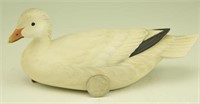 George Strunk, 1/3 size carved Snow Goose