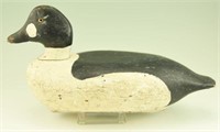 Carved Goldeneye Hen signed Clint Rinus and