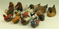 Pr of miniature resin Canvasbacks hen and drake