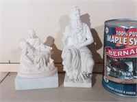 2 statuettes vintages, catholique et Grecque