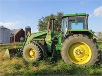 JD 4255 TRACTOR W/ CAB & 265 FRONT END LOADER