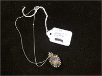.925 NECKLACE WITH LARGE PENDANT