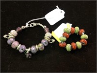 BEADED BRACELET AND .925 BEAD PARTS