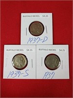 1937 Buffalo Nickel Set