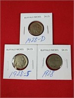 1928 Buffalo Nickel Set