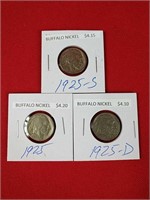 1925 Buffalo Nickel Set