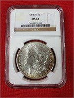 1898-O MS63 Morgan Silver Dollar