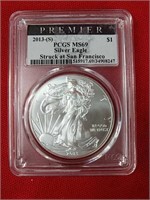 MS69 2013 Silver Eagle Coin