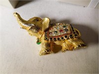 Jewel encrusted unique Elephant brooch