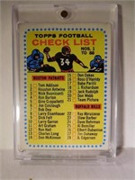1964 Topps Football Check List - Error card!