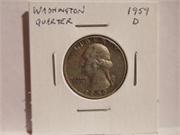 1959-D George Washington silver quarter