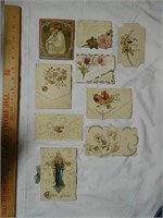 9 Antique early 1900s Greeting cards
