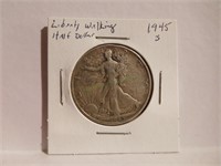 1945-S Walking Liberty silver half-dollar