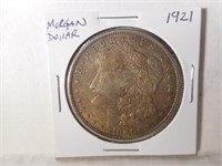 1921 silver Morgan Dollar