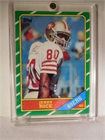 1986 Topps football Jerry Rice rookie card