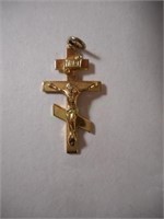 Sterling Silver Byzantine crucifix pendant
