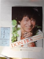 Don Ho!  Vintage concert ticket & signed photo