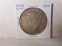 1922 silver Peace Dollar