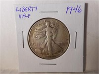 1946 Walking Liberty silver half-dollar