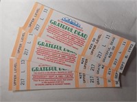 Unused 3 Grateful Dead tickets- Richfield Coliseum