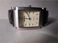 Man's New stainless steel Benrus quartz wristwatch