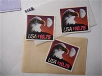 Three Eagle & Moon $10.75 Express Mail Stamps