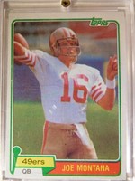 1981 Topps Joe Montana rookie card